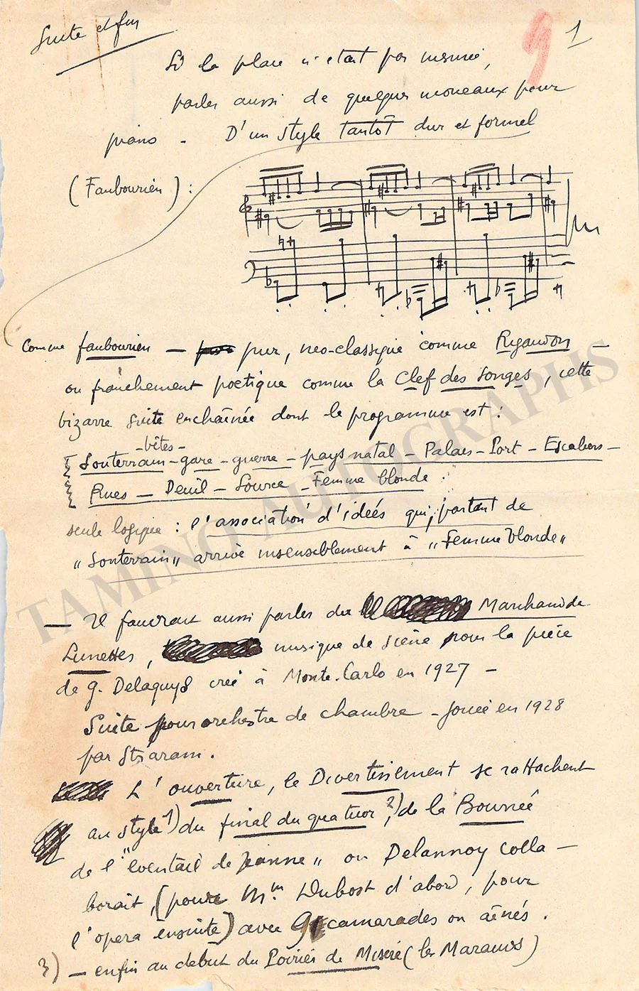 Delannoy, Marcel - Signed Document - Image 4