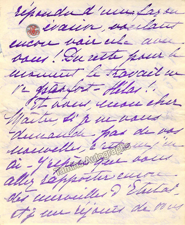 Long, Marguerite - Set of 3 Autograph Letters Signed - Image 3