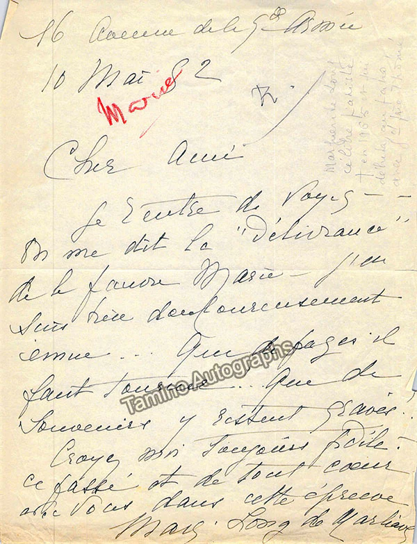 Long, Marguerite - Set of 3 Autograph Letters Signed - Image 7