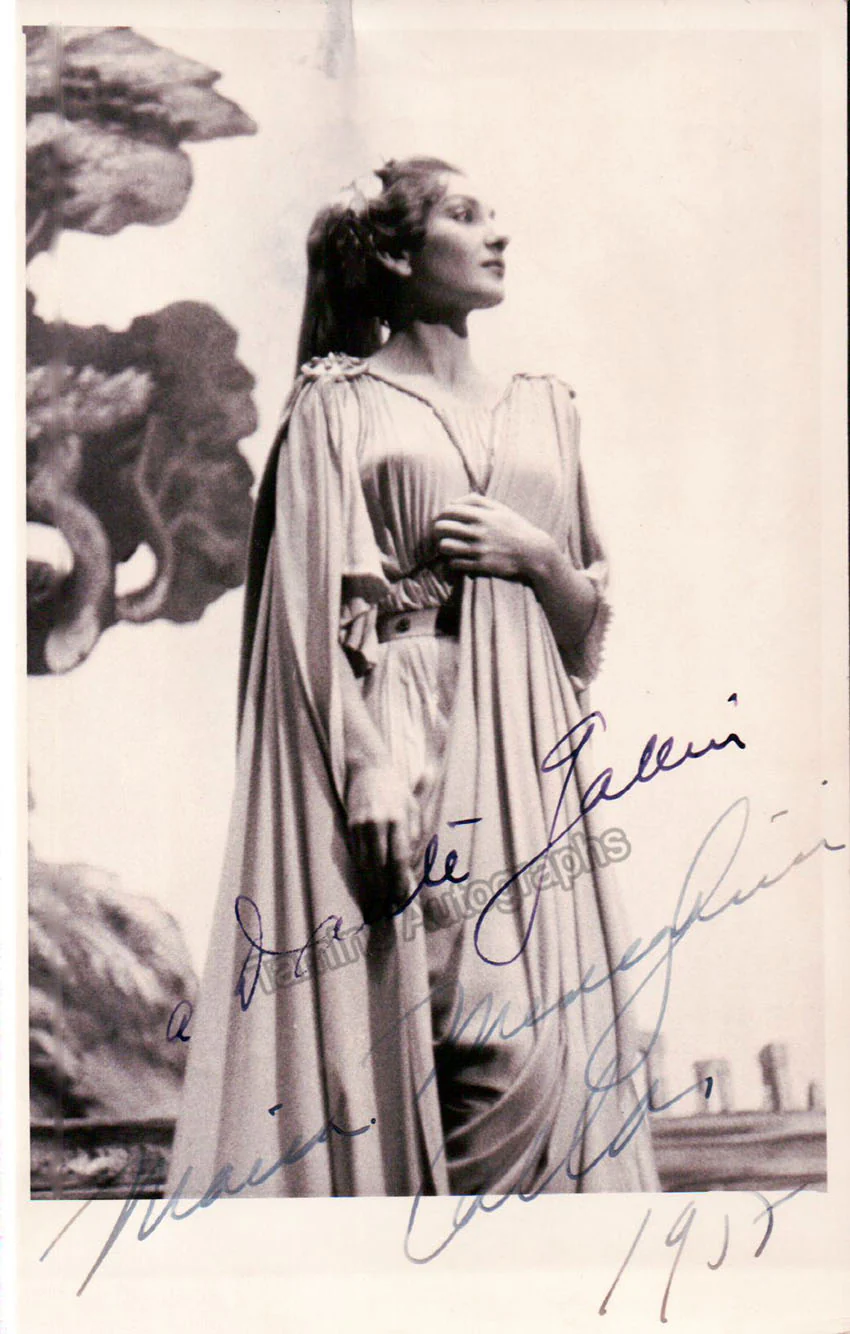 Callas, Maria - Signed Photo as Norma