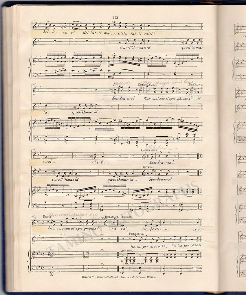 Il Ratto dal Serraglio Signed Score - Image 10