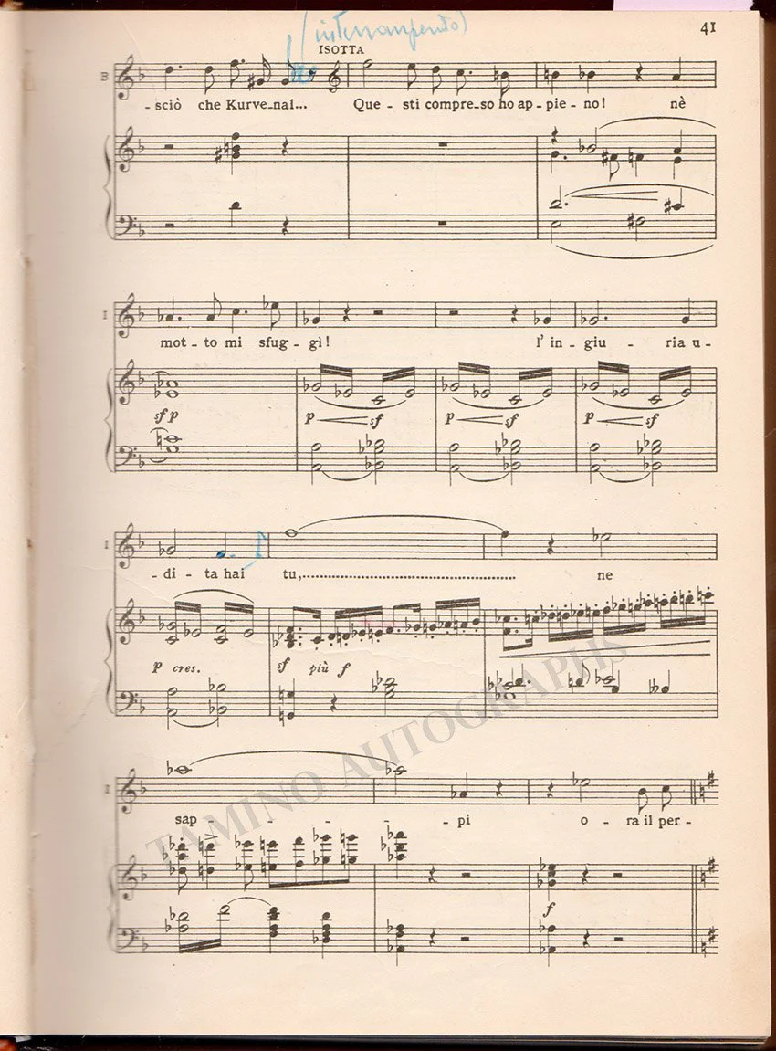 Tristano e Isotta Signed Score - Image 4