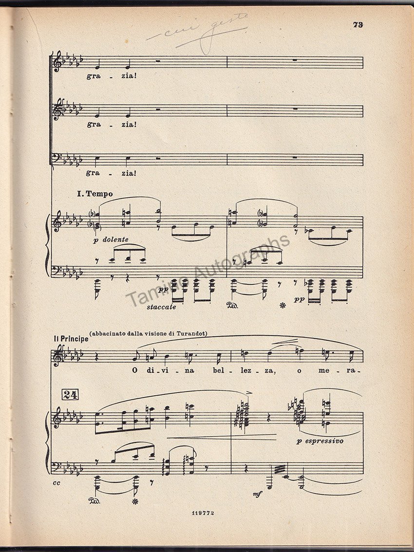 Turandot Signed Score - Image 4