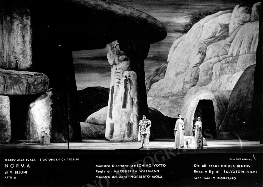 Callas, Maria - Set of 31 Costume Designs Photos for Norma 1956 - Image 30