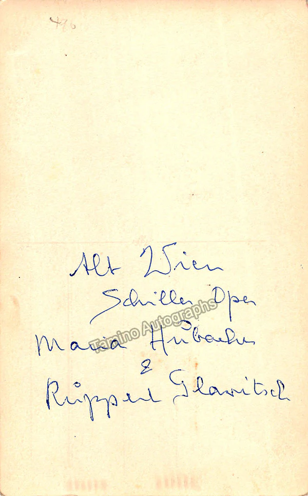 HUBACHER, Maria (Various Autographs) - Image 5