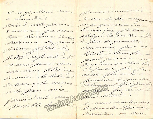 Miolan-Carvalho, Marie Caroline - Autograph Manuscripts (Various Options) - Image 5