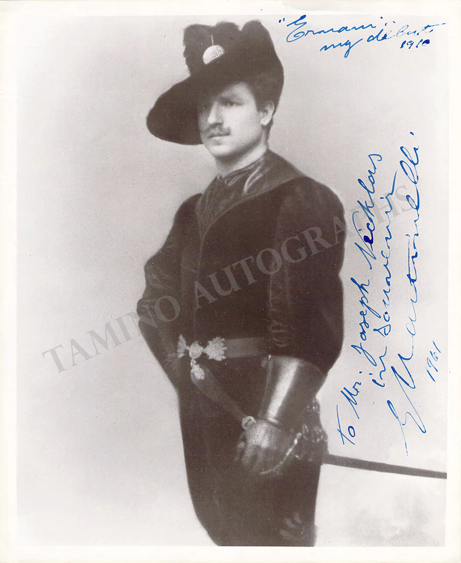 MARTINELLI, Giovanni (Various Autographs) - Image 10