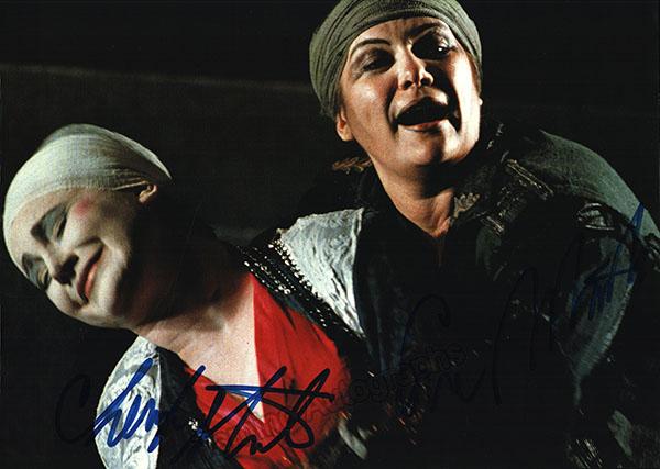 Marton, Eva - Studer, Cheryl - Double Signed Photo in Elektra