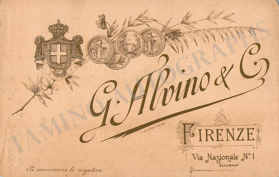 Bruschini, Matilde - Signed Cabinet Photo 1900 - Image 2