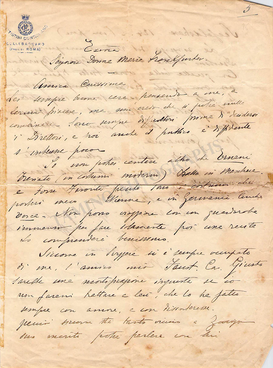 Battistini, Mattia - Autograph Collection - Image 15