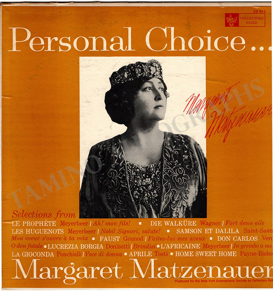 MATZENAUER, Margarete (Various Autographs) - Image 8