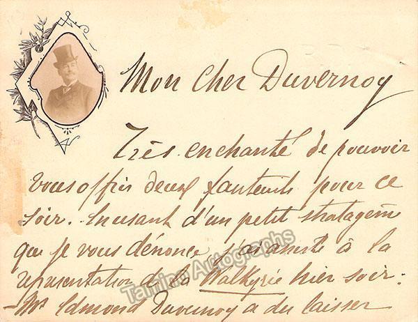 Maurel, Victor - Autograph Manuscripts (Various Options)