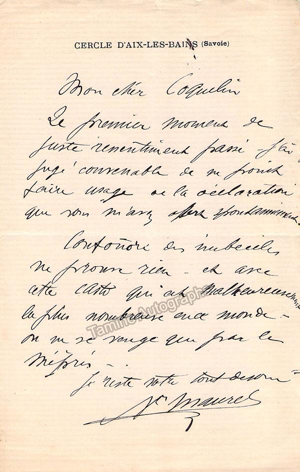 Maurel, Victor - Autograph Manuscripts (Various Options) - Image 14