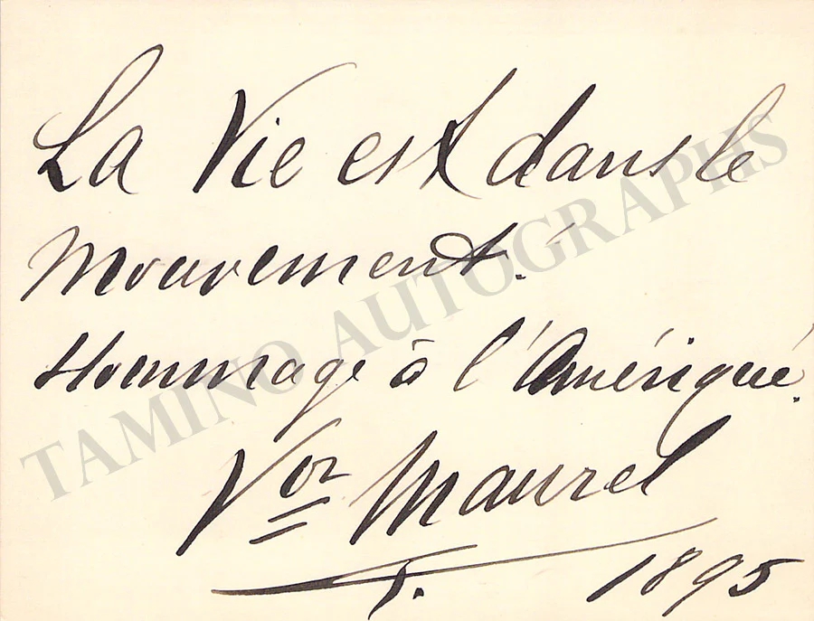 Maurel, Victor - Autograph Manuscripts (Various Options) - Image 17