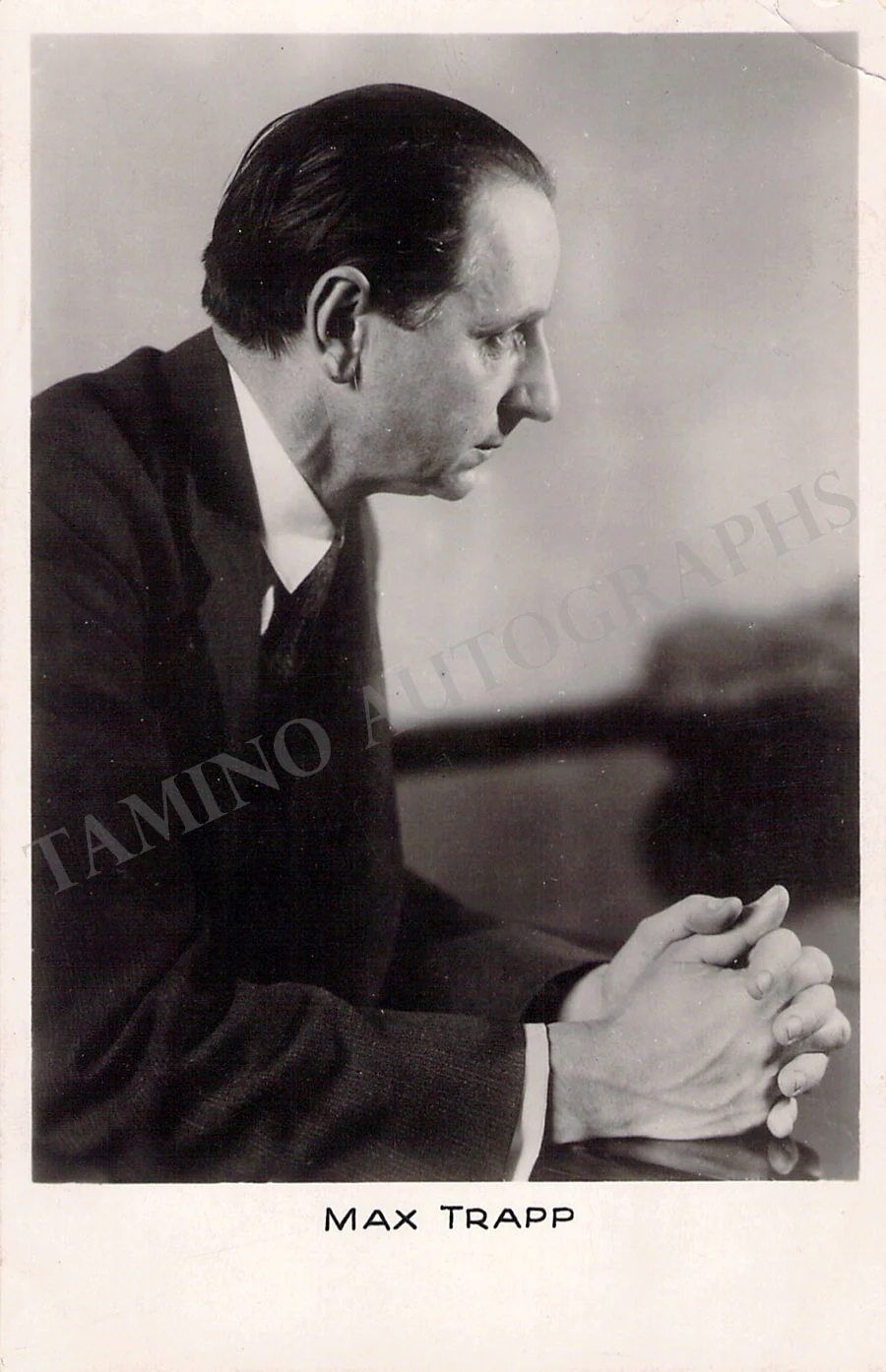 Trapp, Max - Autograph Note Signed on Postcard 1920 - Image 2