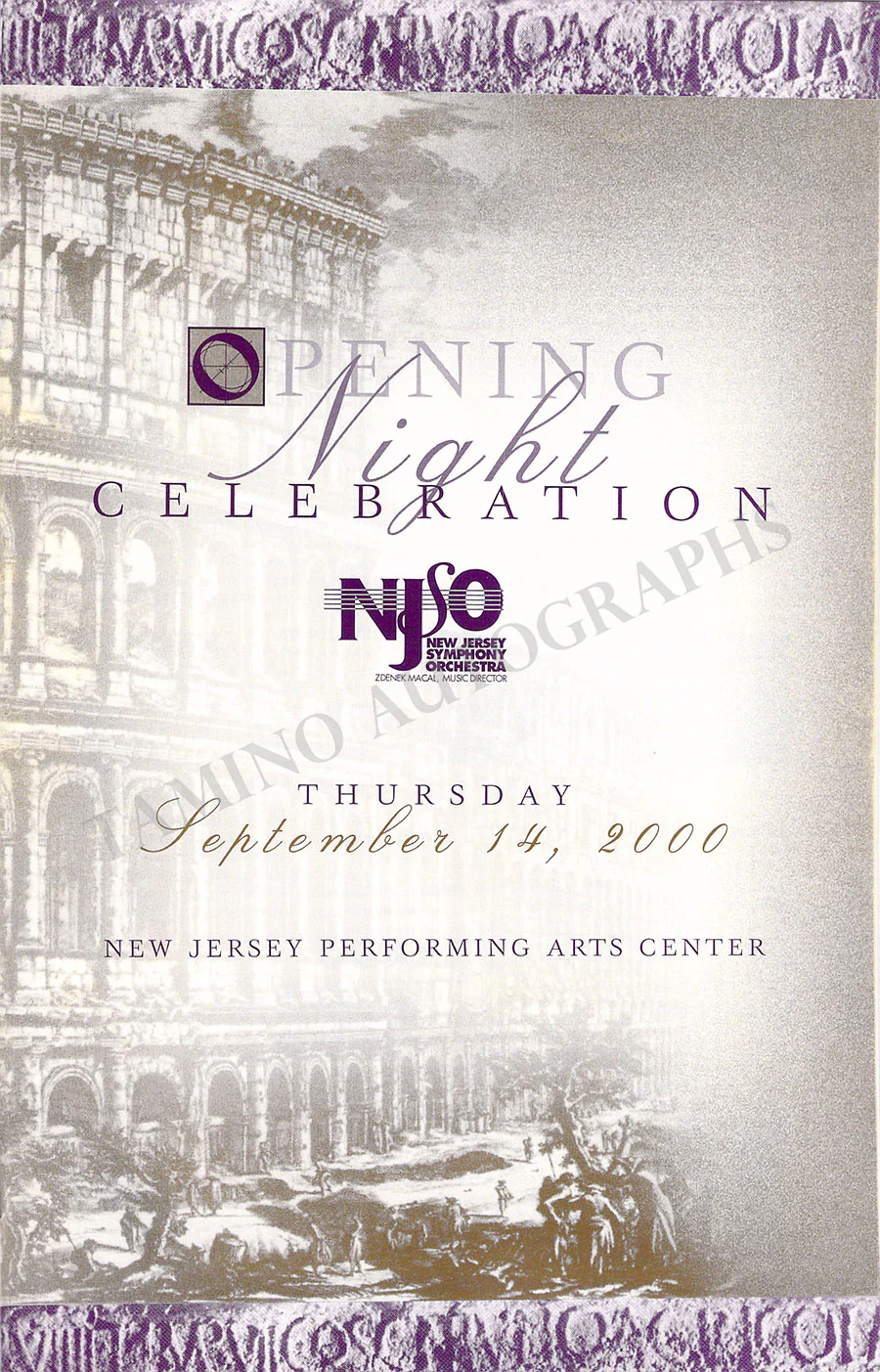 Vengerov, Maxim - Signed Program New Jersey 2000 - Image 2