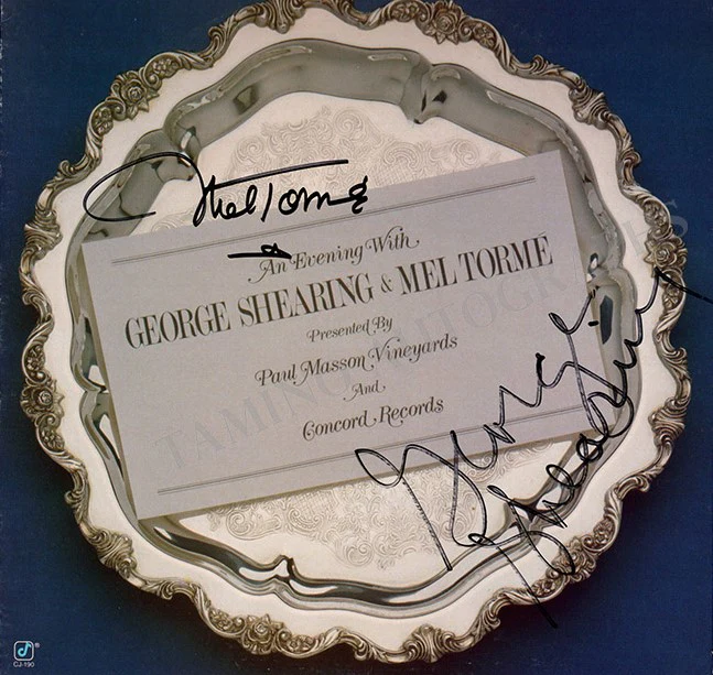 Torme, Mel - Shearing George - Signed LP Sleeve "An Evening With"