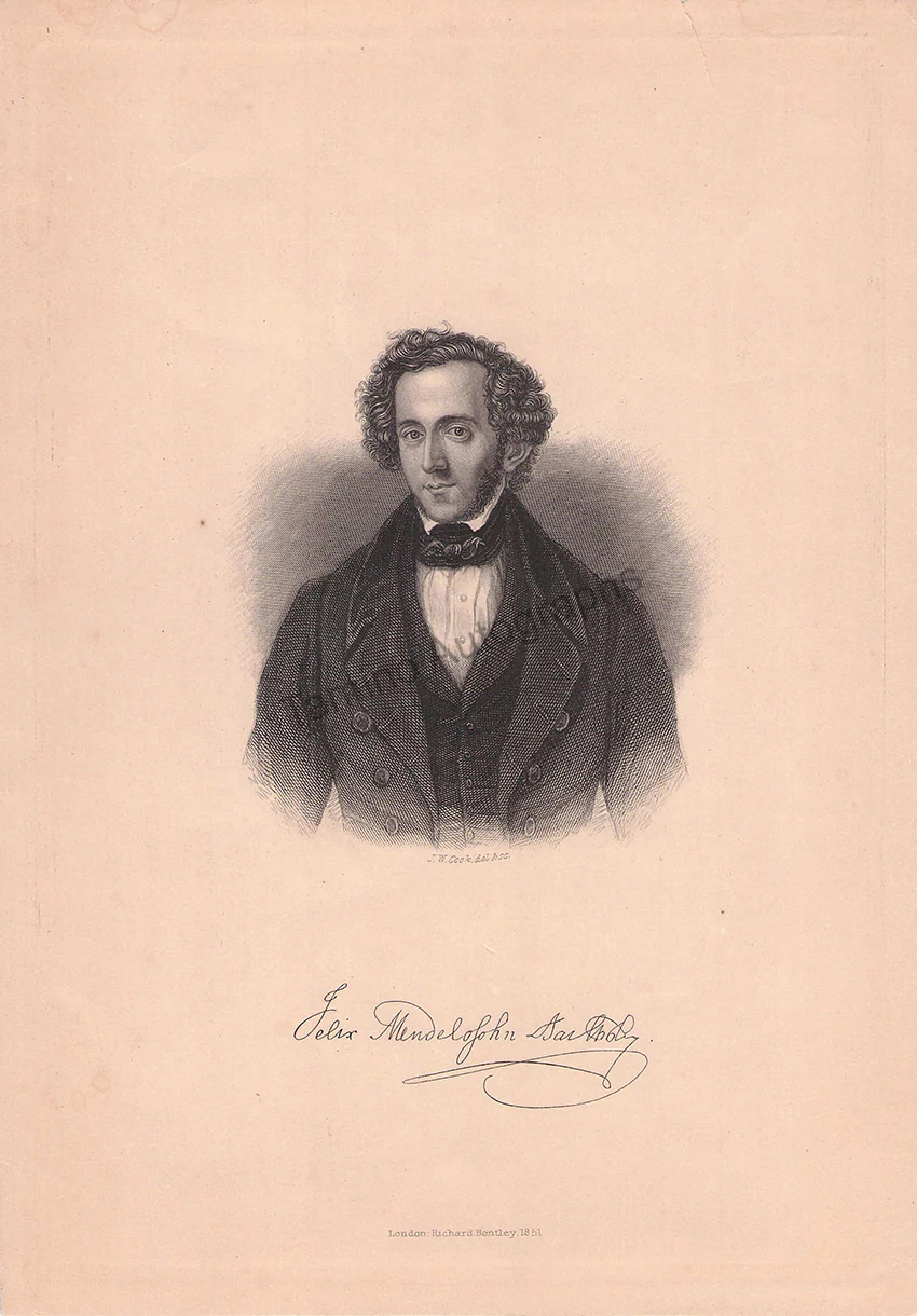 Mendelssohn, Felix - Autograph Letter Signed 1846 - Image 2