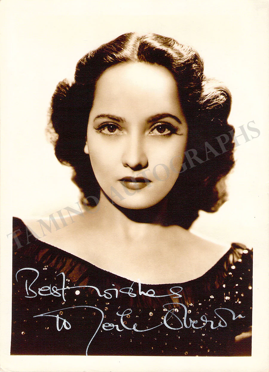 Oberon, Merle - Various Autographs