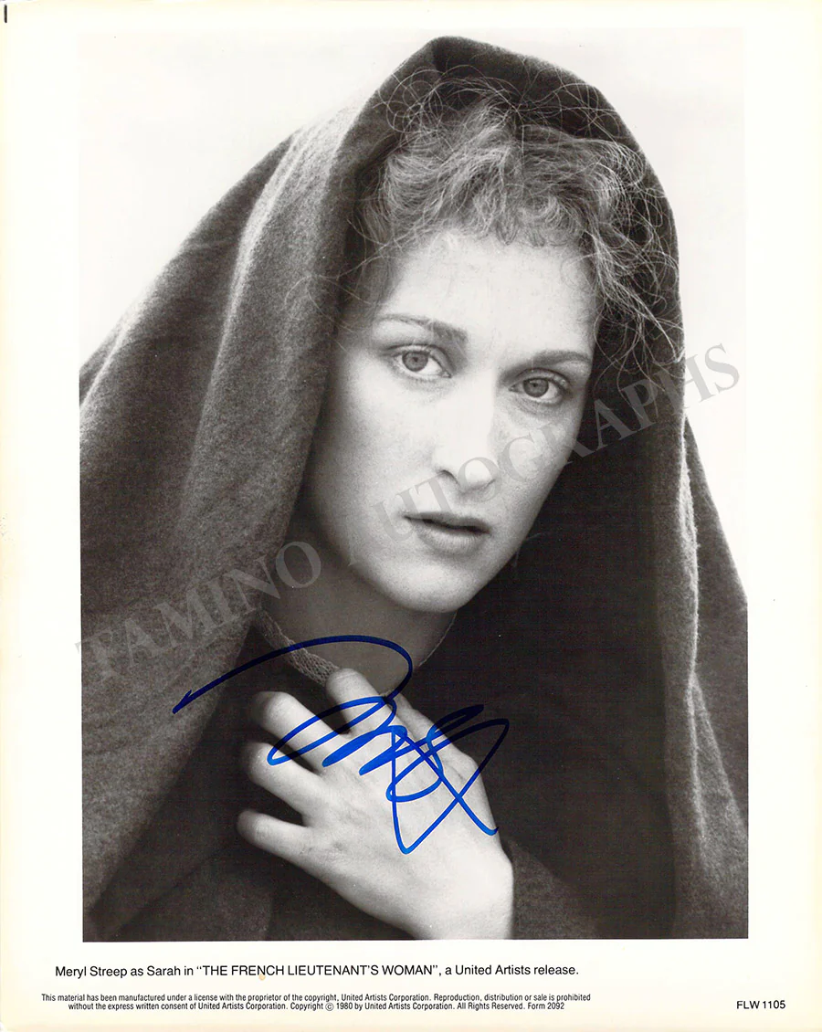 Streep, Meryl - Signed Photograph in "The French Lieutenant's Woman"