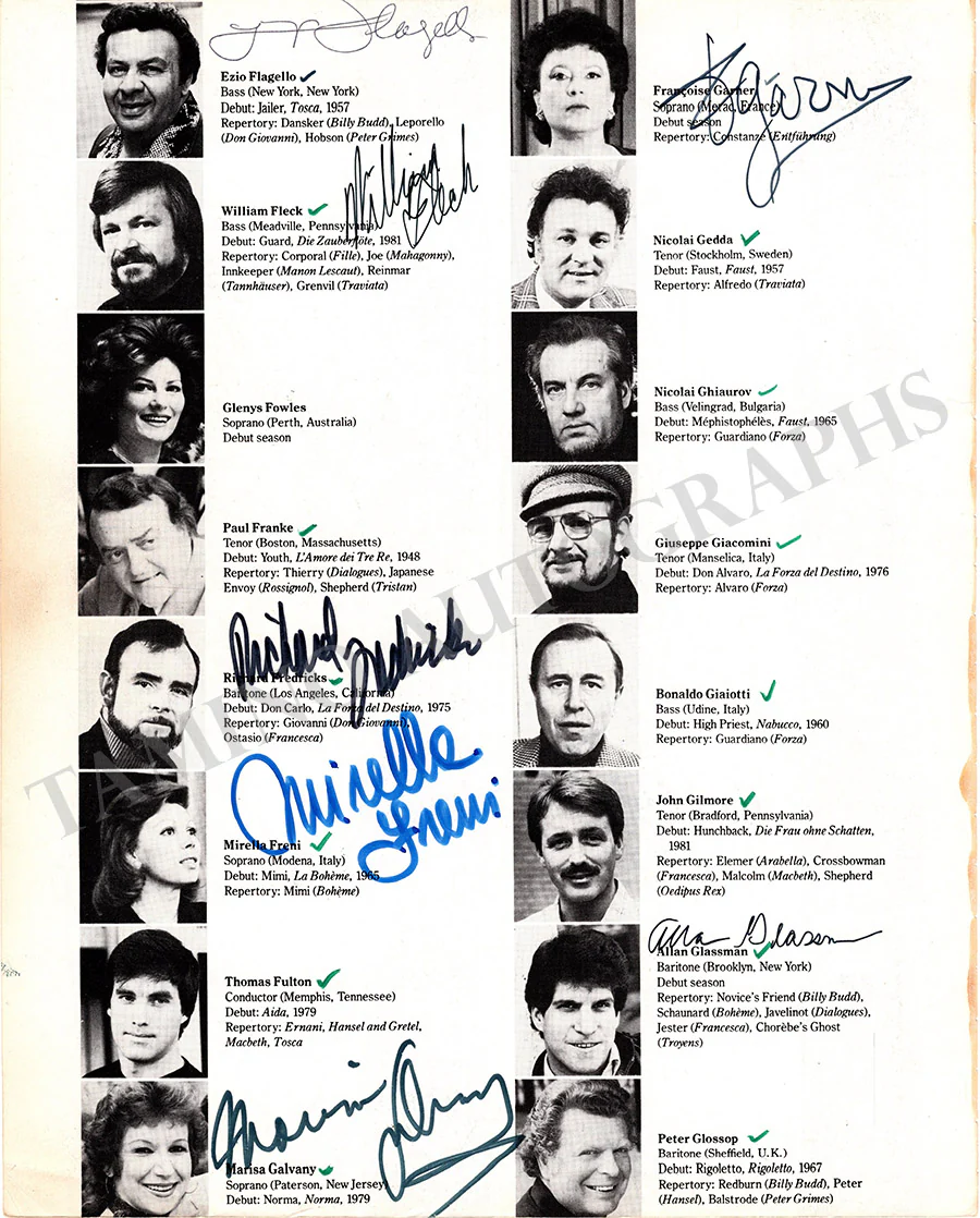 Metropolitan Opera - Signed Centennial Season Book 1983-1984 - Image 13