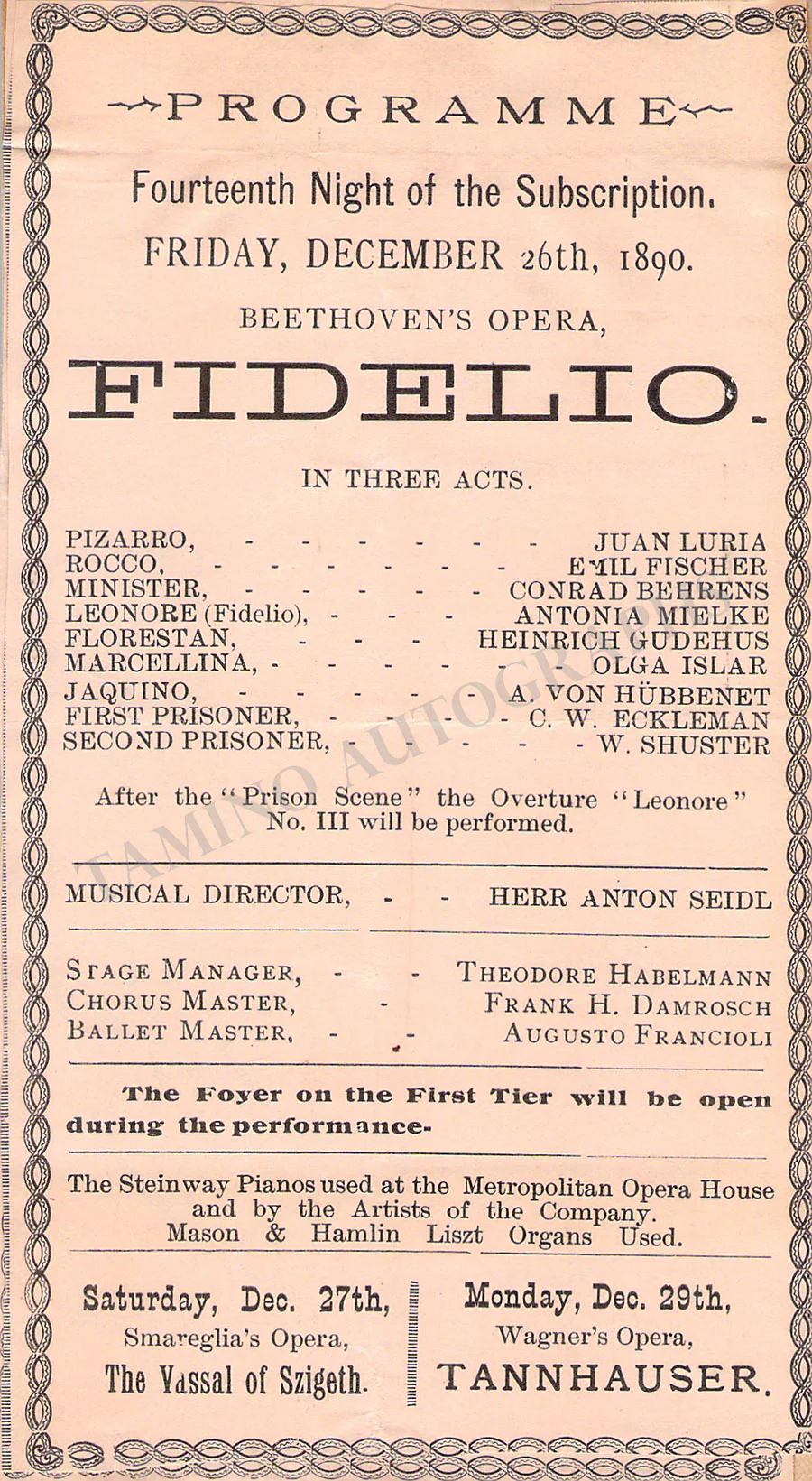 Met Opera - Collection of +50 Program Clips 1890-1920 - Image 22
