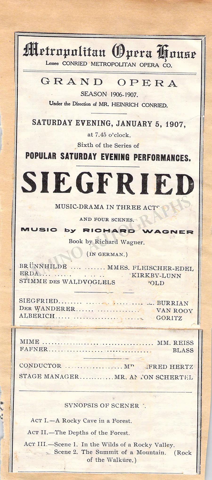 Met Opera - Collection of +50 Program Clips 1890-1920 - Image 5
