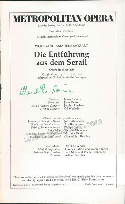 Metropolitan Opera - Signed Cast Pages 1980-1989 (Various Autographs) - Image 13