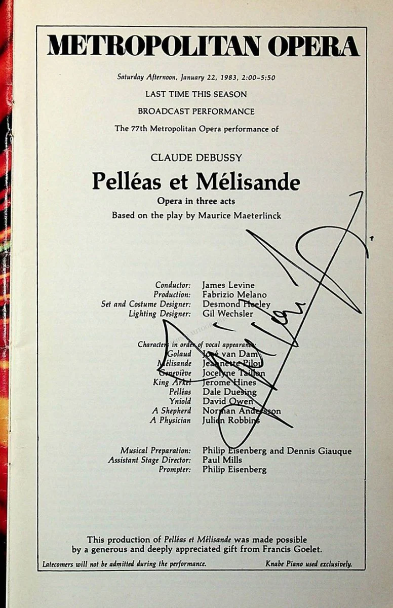 Metropolitan Opera - Signed Opera Programs 1979-1989 (Various Autographs) - Image 13
