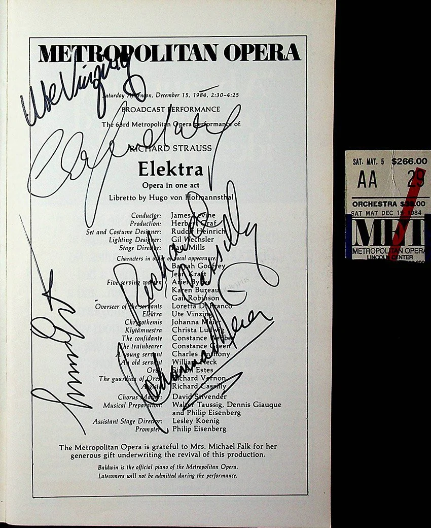 Metropolitan Opera - Signed Opera Programs 1979-1989 (Various Autographs) - Image 14