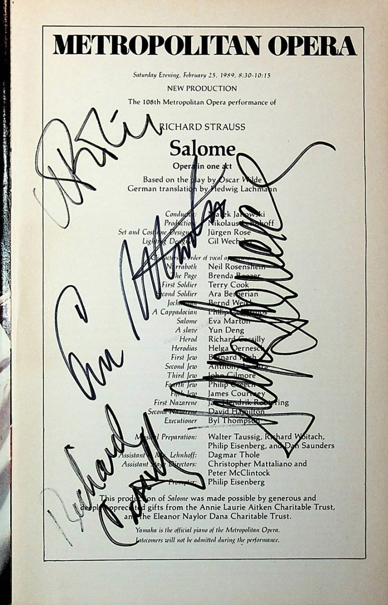 Metropolitan Opera - Signed Opera Programs 1979-1989 (Various Autographs) - Image 15