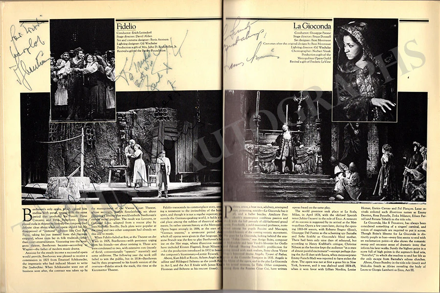Metropolitan Opera - Signed Season Book 1979-1980 - Image 8