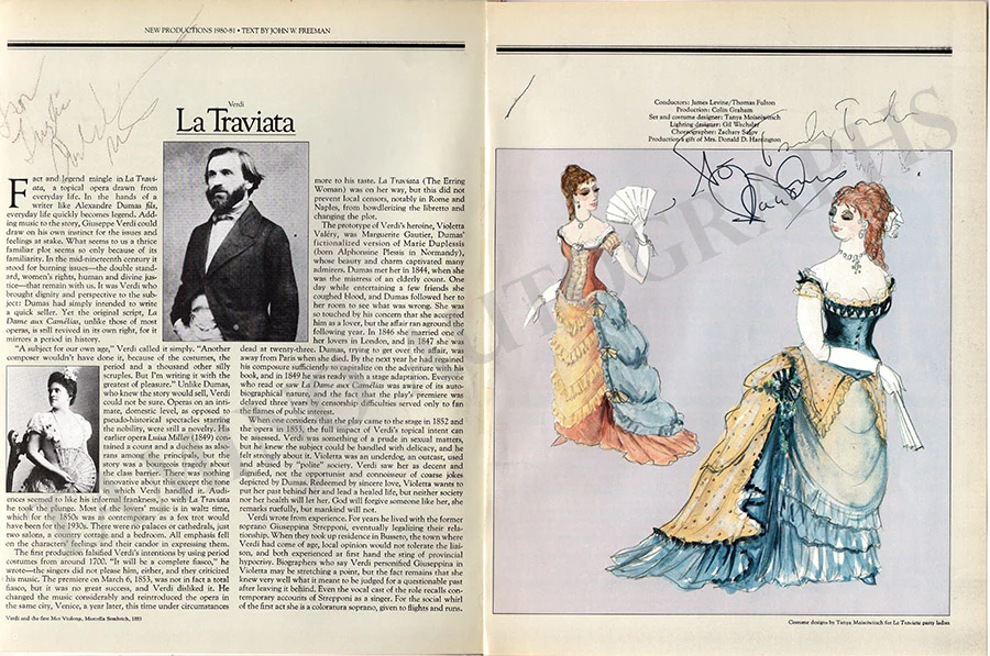 Metropolitan Opera - Signed Season Book 1980-1981 - Image 3