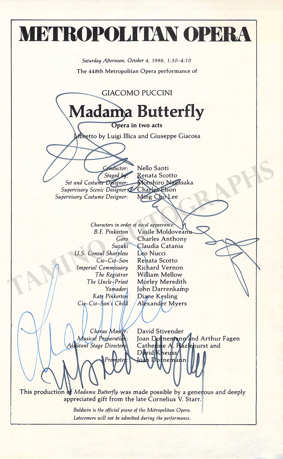 Metropolitan Opera - Collection of 55+ Signed Cast Pages - Image 24