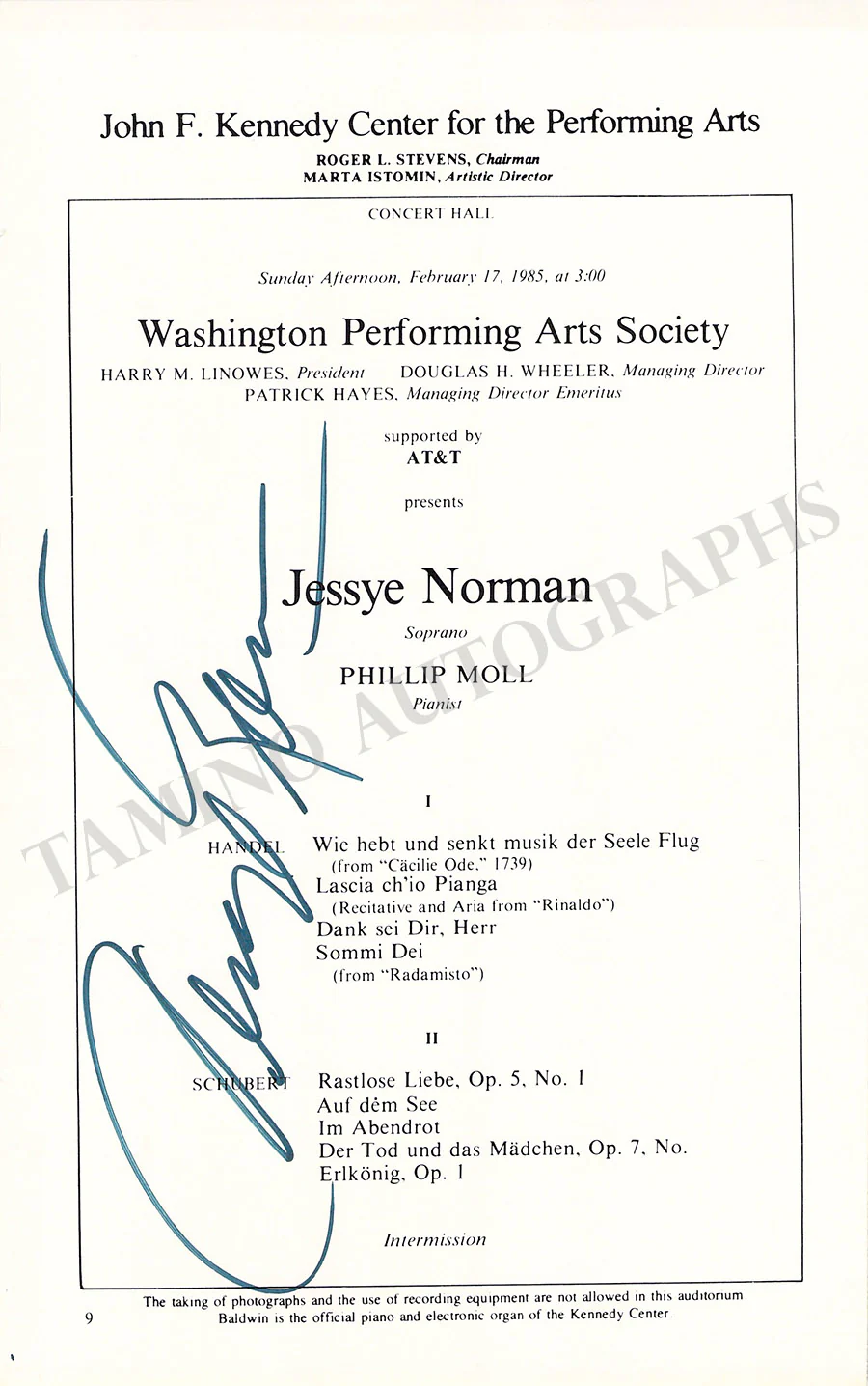 Metropolitan Opera - Collection of 55+ Signed Cast Pages - Image 31