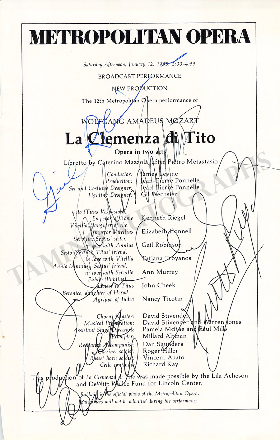 Metropolitan Opera - Collection of 55+ Signed Cast Pages - Image 35