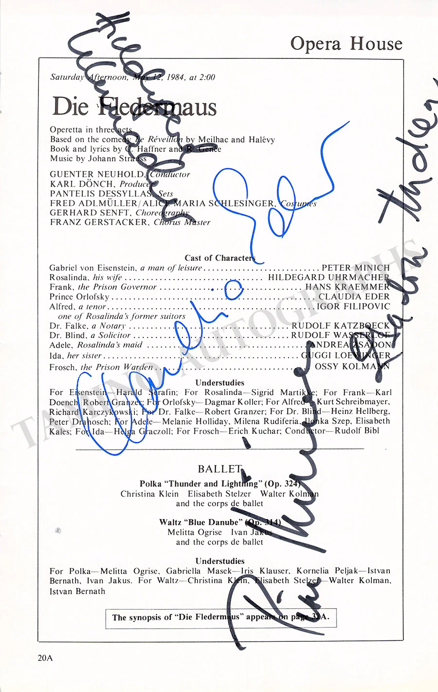 Metropolitan Opera - Collection of 55+ Signed Cast Pages - Image 40