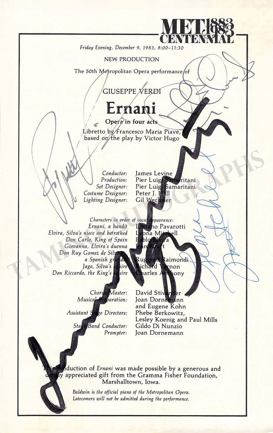 Metropolitan Opera - Collection of 55+ Signed Cast Pages - Image 50