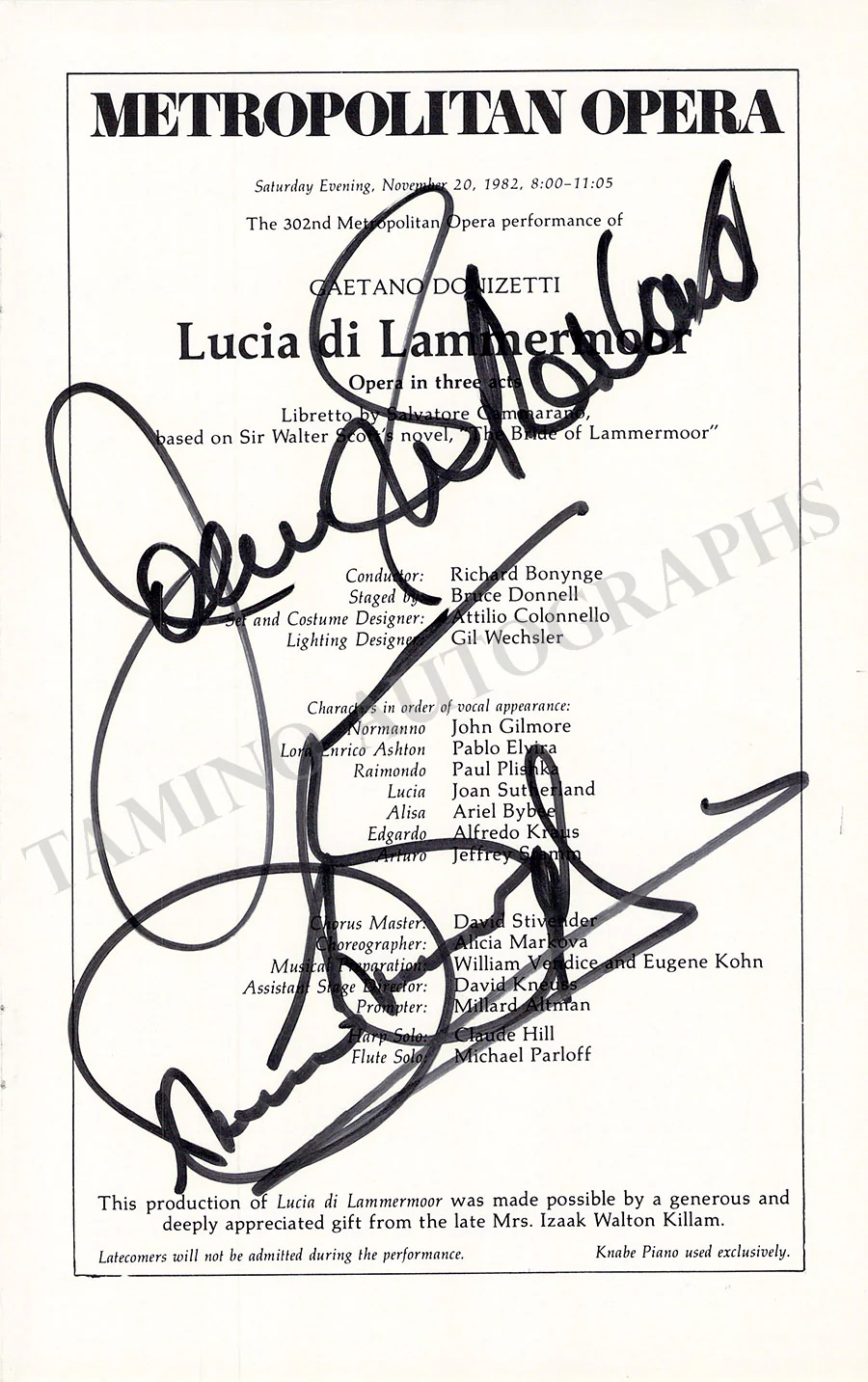 Metropolitan Opera - Collection of 55+ Signed Cast Pages - Image 54