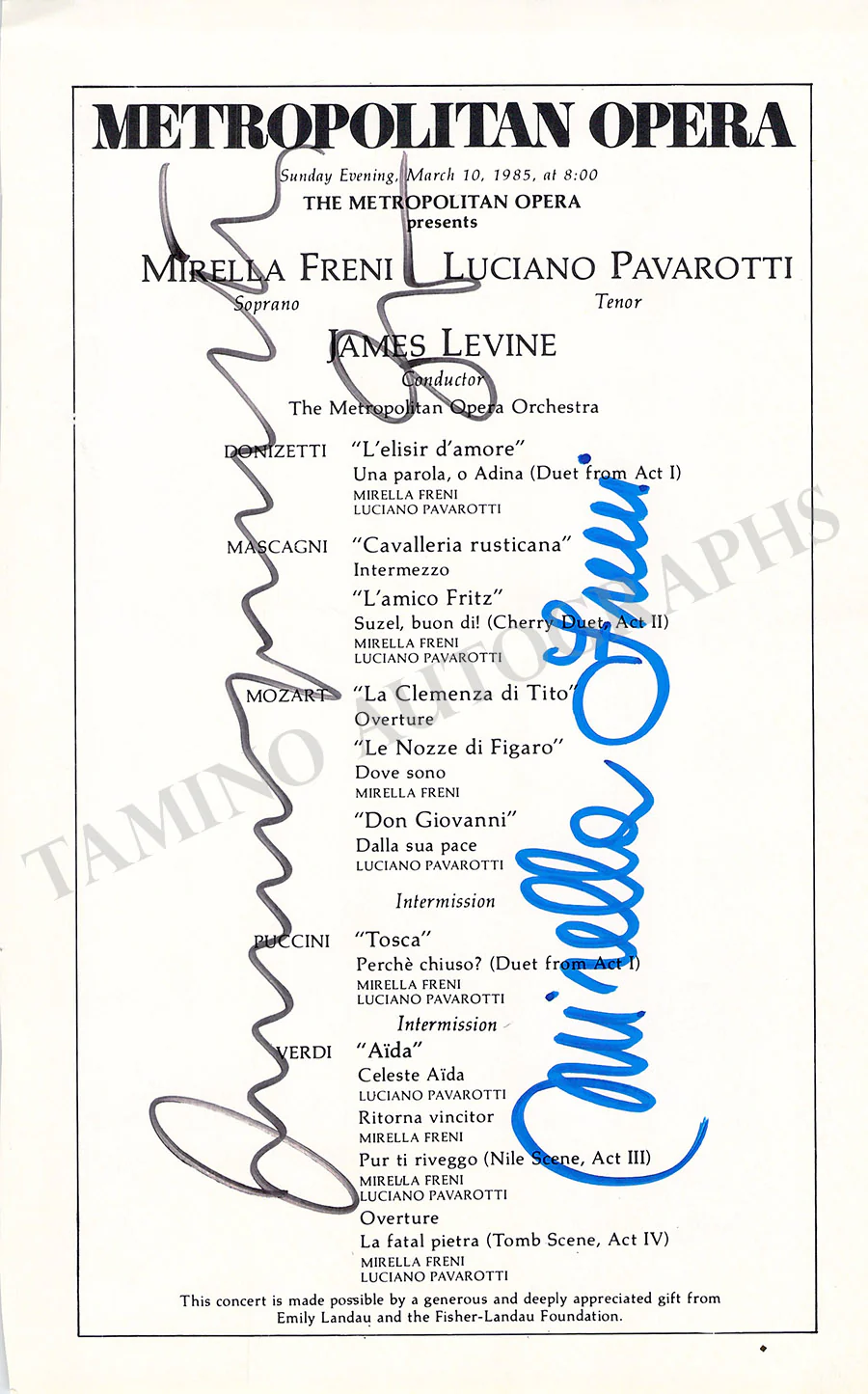 Metropolitan Opera - Collection of 55+ Signed Cast Pages - Image 57