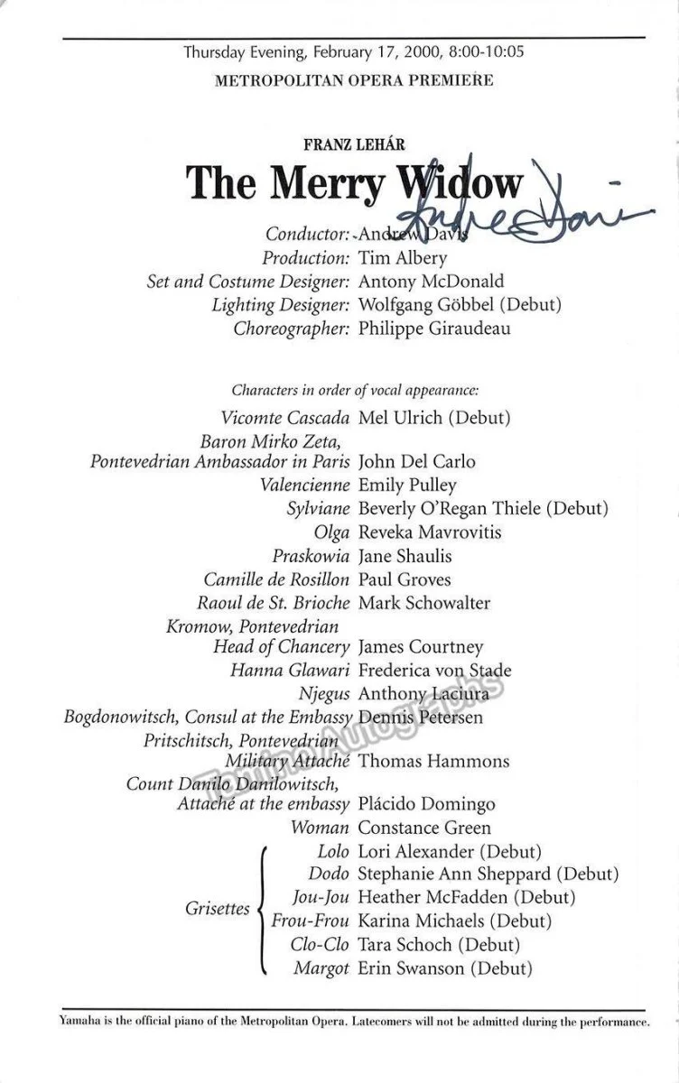 Metropolitan Opera Conductors - Lot of 27 Signed Cast Pages - Image 16