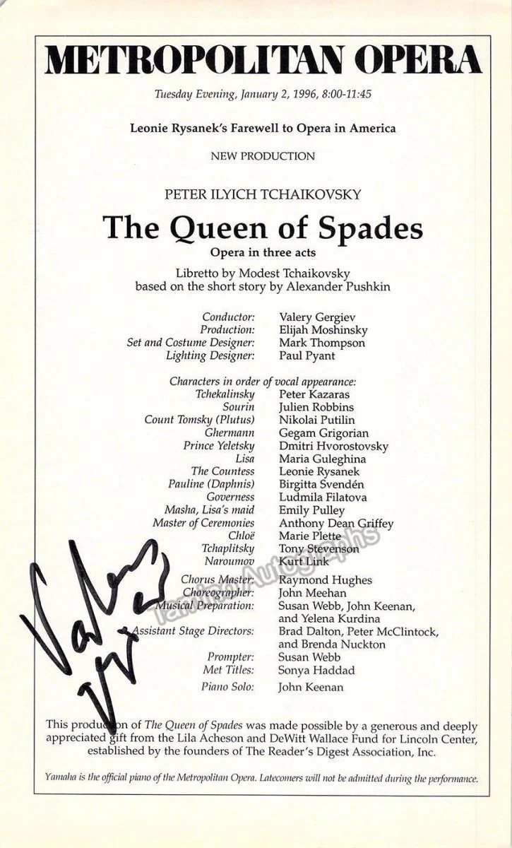 Metropolitan Opera Conductors - Lot of 27 Signed Cast Pages - Image 17