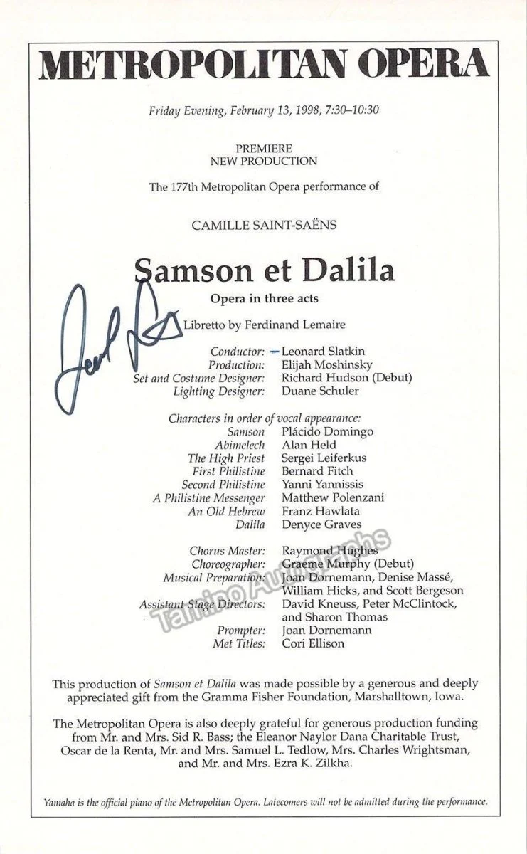 Metropolitan Opera Conductors - Lot of 27 Signed Cast Pages - Image 7