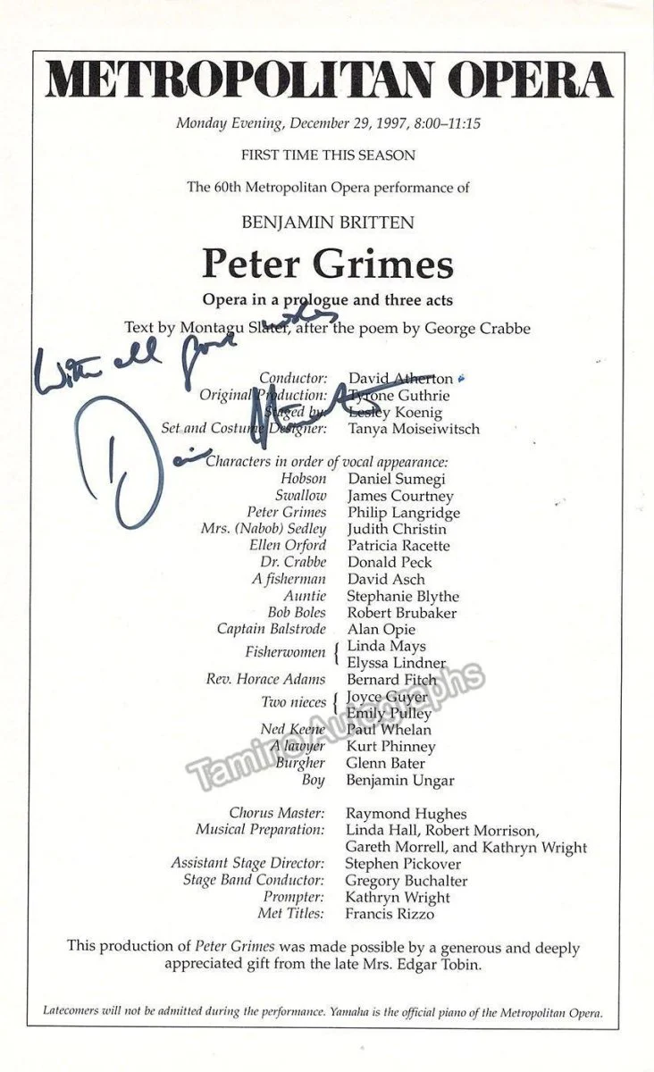 Metropolitan Opera Conductors - Lot of 27 Signed Cast Pages - Image 9