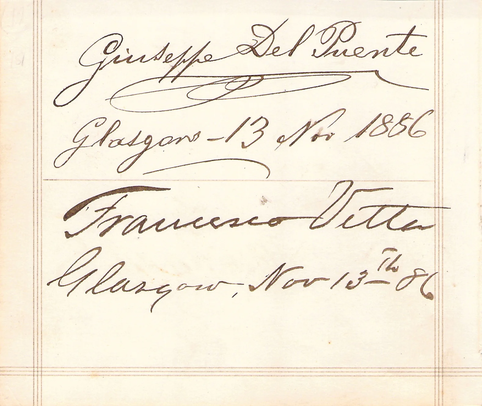 Metropolitan Opera - Inaugural Night 1883 Signatures - Image 2