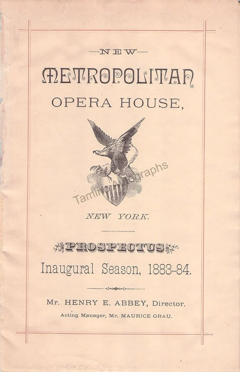 Metropolitan Opera Inaugural Night and 2nd Night Clips 1883 ! - Image 4