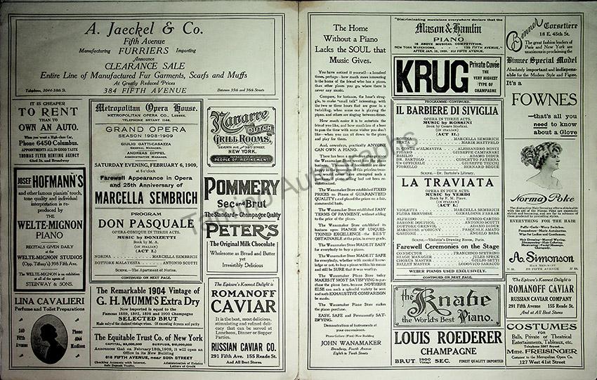 Metropolitan Opera - Program Lot 1901-1910 - Image 16