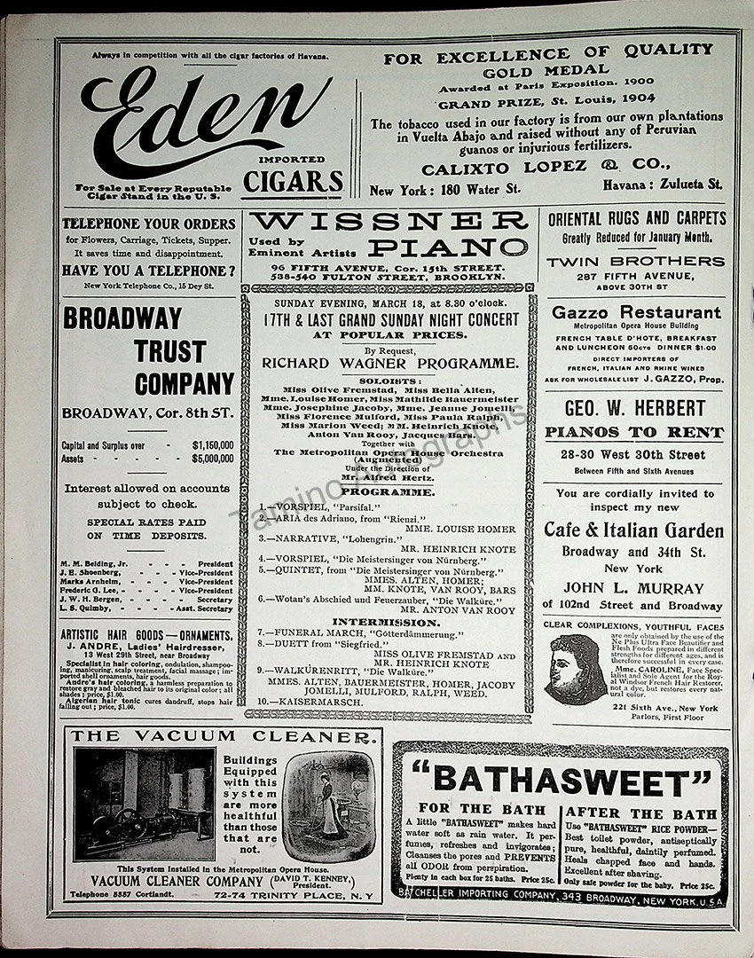 Metropolitan Opera - Program Lot 1901-1910 - Image 4