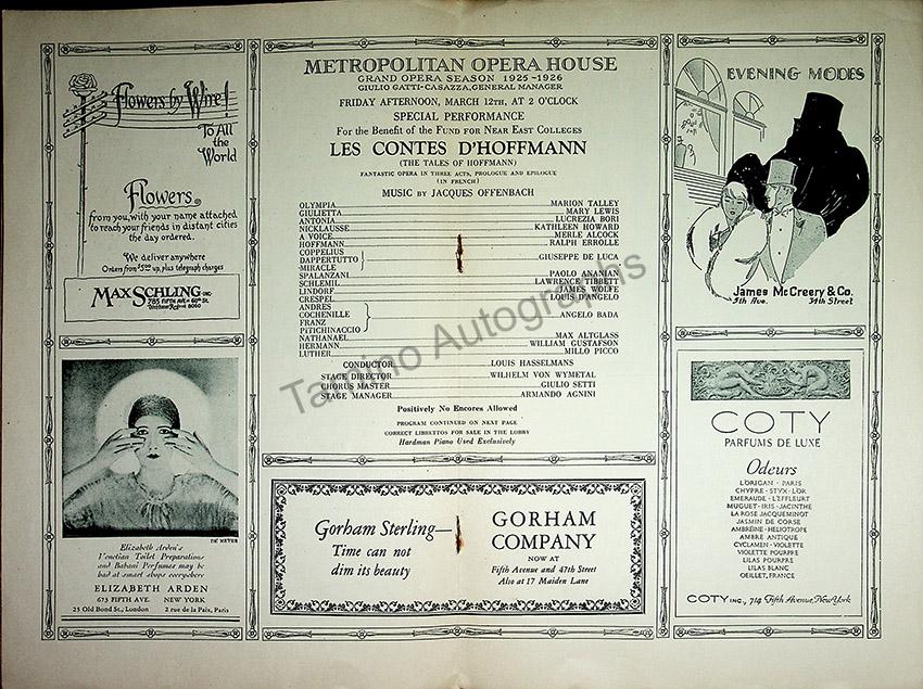 Metropolitan Opera - Program Lot 1920-1930 - Image 4