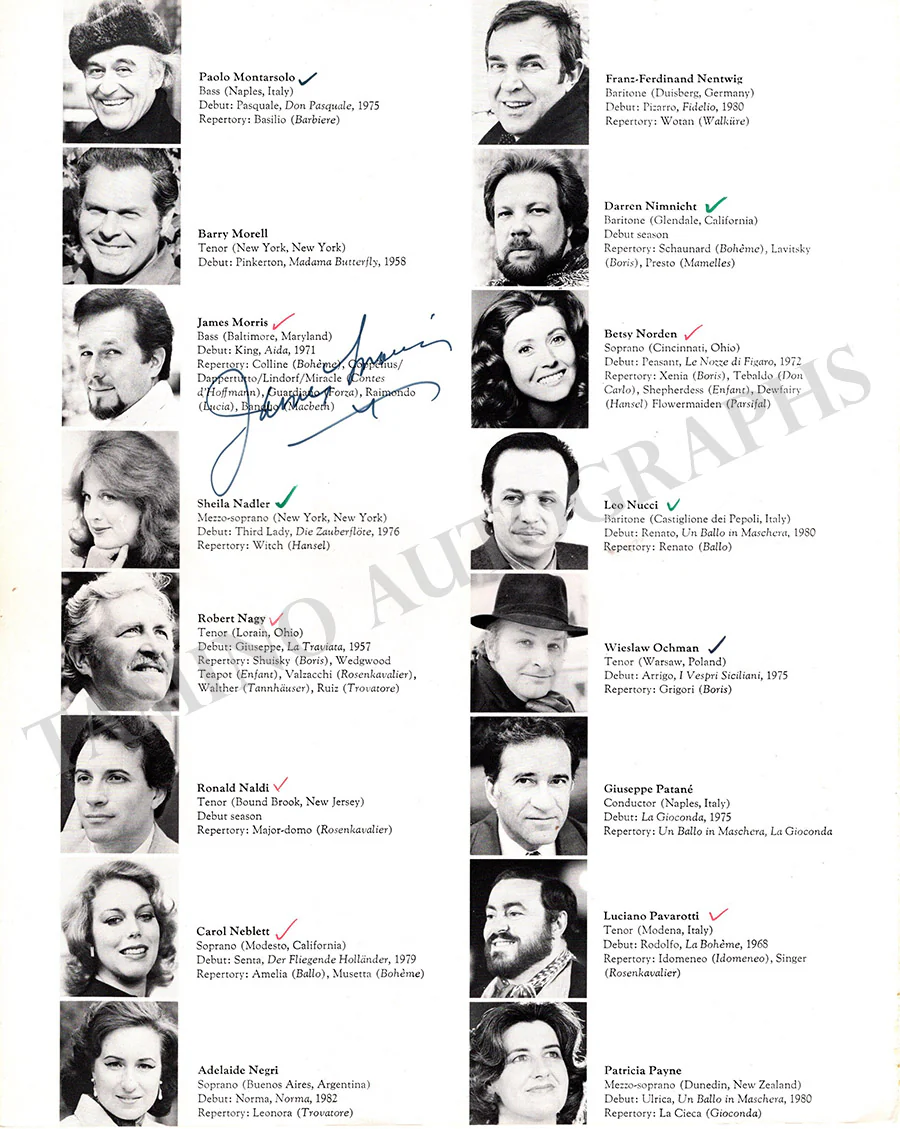 Metropolitan Opera - Signed Season Books (Various Options) - Image 24